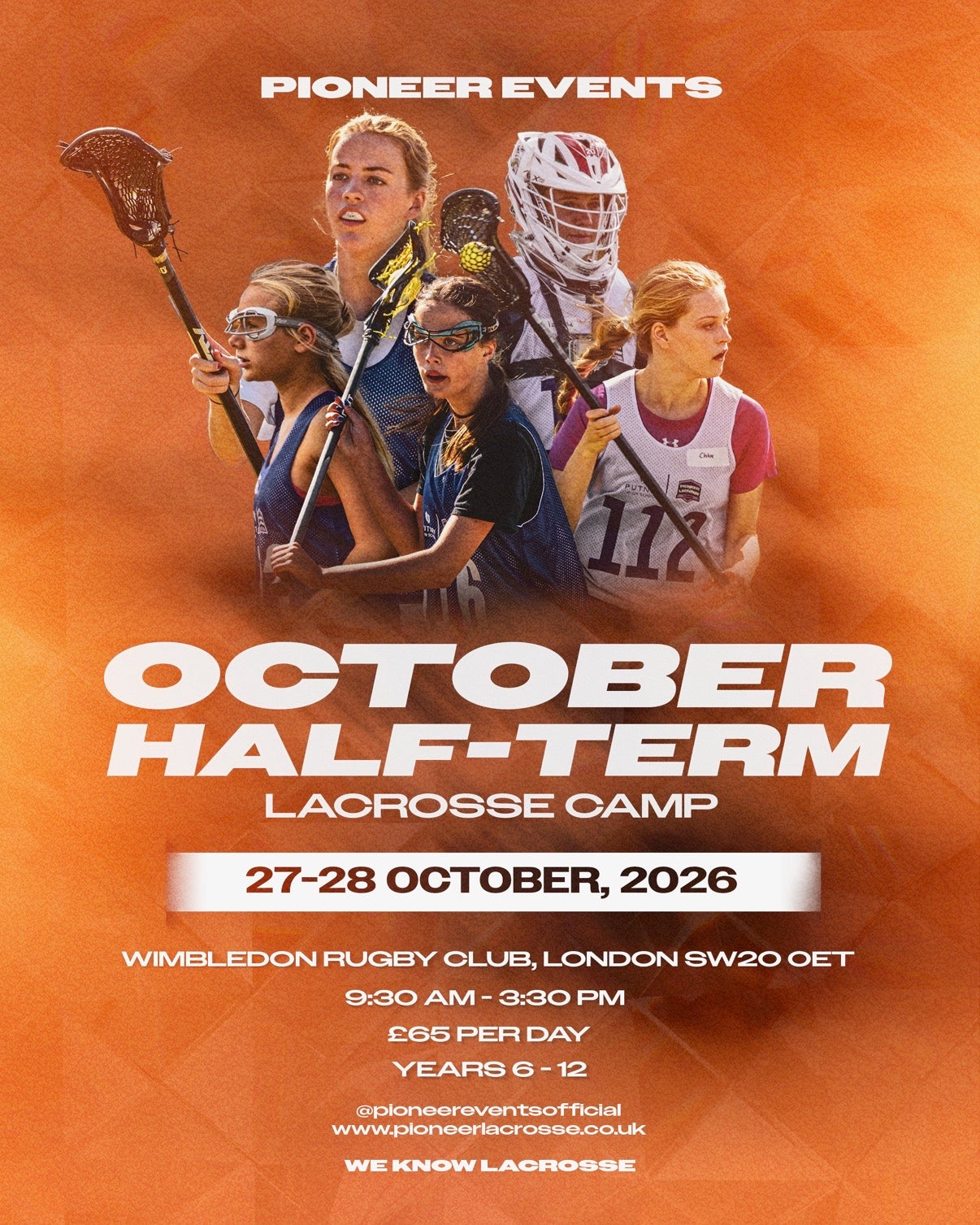 Pioneer Lacrosse Camp - 27th/28th October 2026