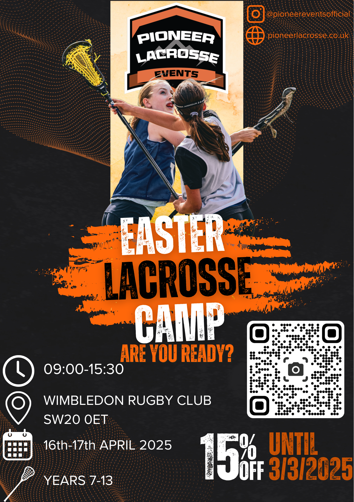 Pioneer Lacrosse Camp - 16th/17th April